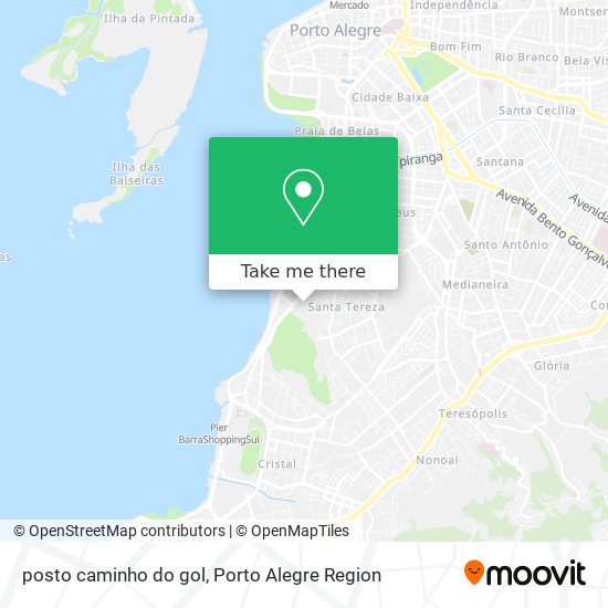 posto caminho do gol map