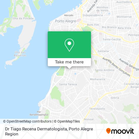 Mapa Dr Tiago Recena Dermatologista