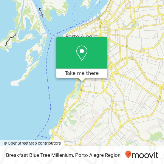 Mapa Breakfast Blue Tree Millenium