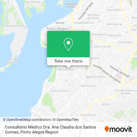 Mapa Consultório Médico Dra. Ana Claudia dos Santos Gomes