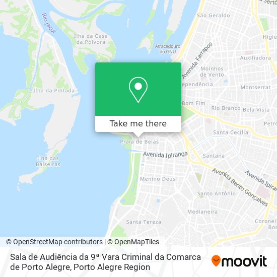 Sala de Audiência da 9ª Vara Criminal da Comarca de Porto Alegre map