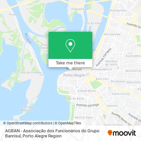 Mapa AGBAN - Associação dos Funcionários do Grupo Banrisul