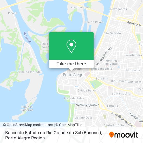 Mapa Banco do Estado do Rio Grande do Sul (Banrisul)