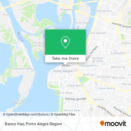 Banco Itaú map