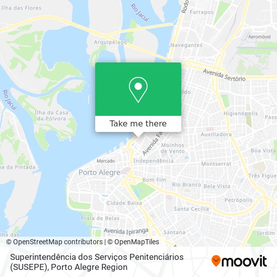 Superintendência dos Serviços Penitenciários (SUSEPE) map