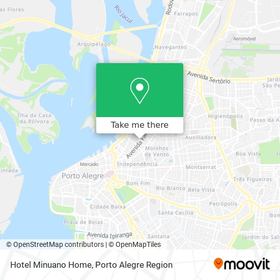 Hotel Minuano Home map