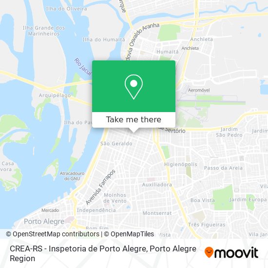 CREA-RS - Inspetoria de Porto Alegre map