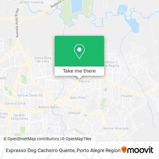 Mapa Expresso Dog Cachorro Quente