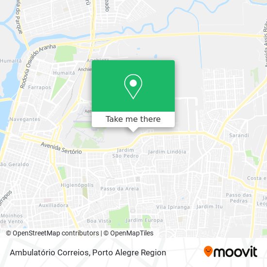Ambulatório Correios map