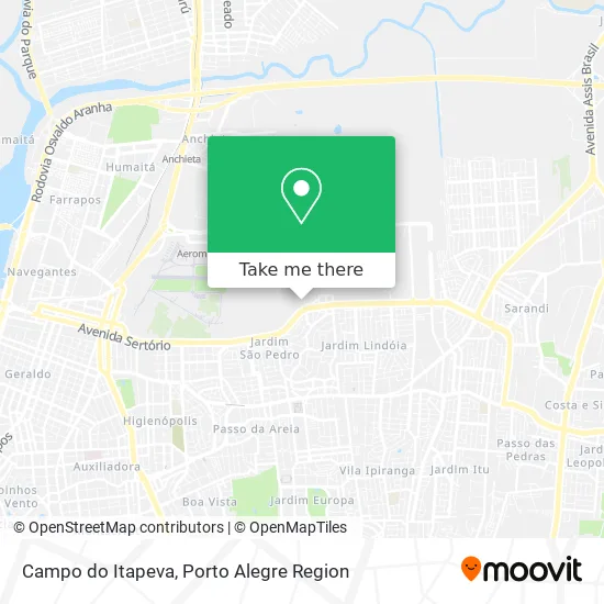 Campo do Itapeva map
