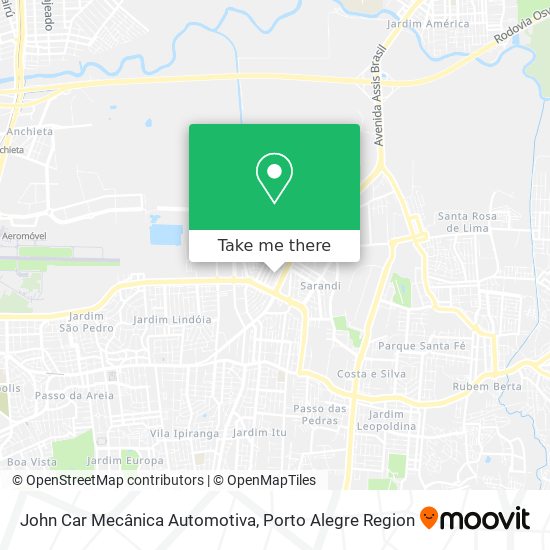 John Car Mecânica Automotiva map