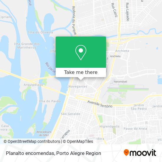 Planalto encomendas map