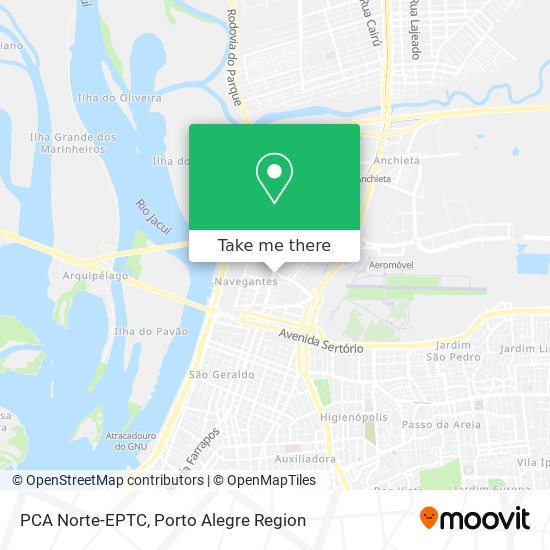 Mapa PCA Norte-EPTC