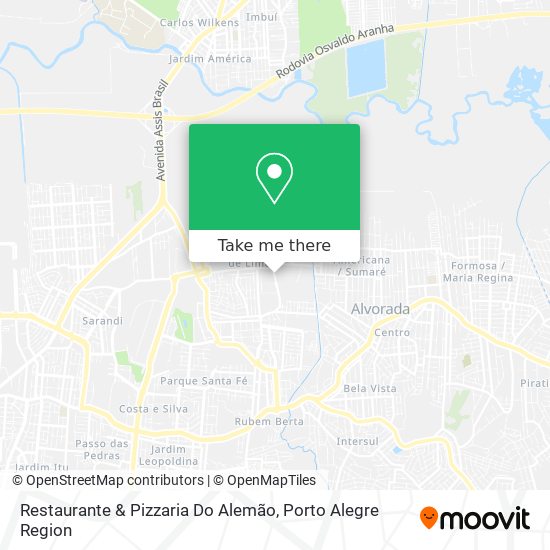Mapa Restaurante & Pizzaria Do Alemão