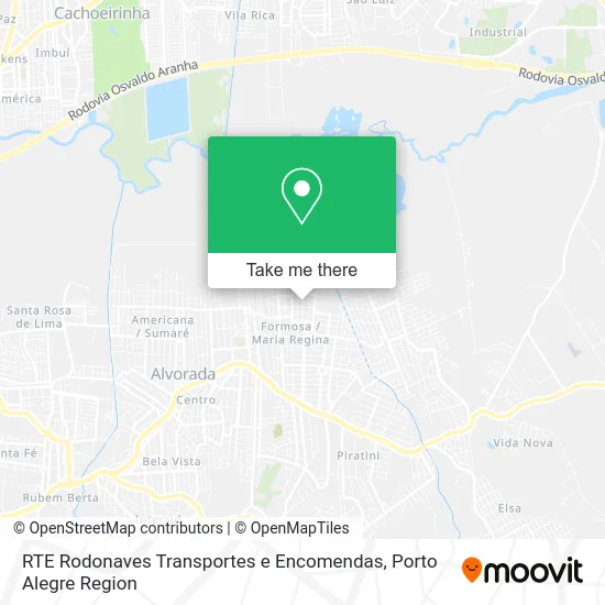 RTE Rodonaves Transportes e Encomendas map