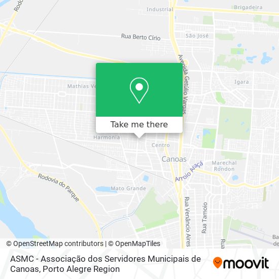ASMC - Associação dos Servidores Municipais de Canoas map