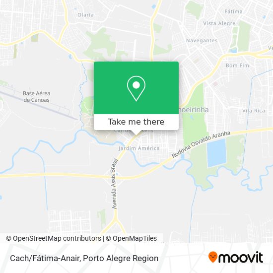 Cach/Fátima-Anair map
