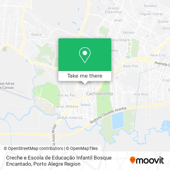 Mapa Creche e Escola de Educação Infantil Bosque Encantado