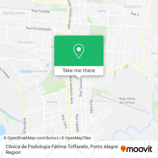 Clínica de Podologia Fátima Toffanelo map