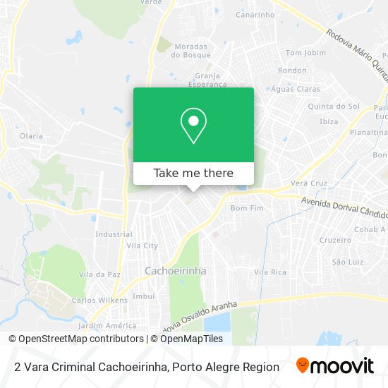 Mapa 2 Vara Criminal Cachoeirinha