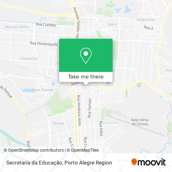 Mapa Secretaria da Educação