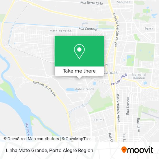 Linha Mato Grande map