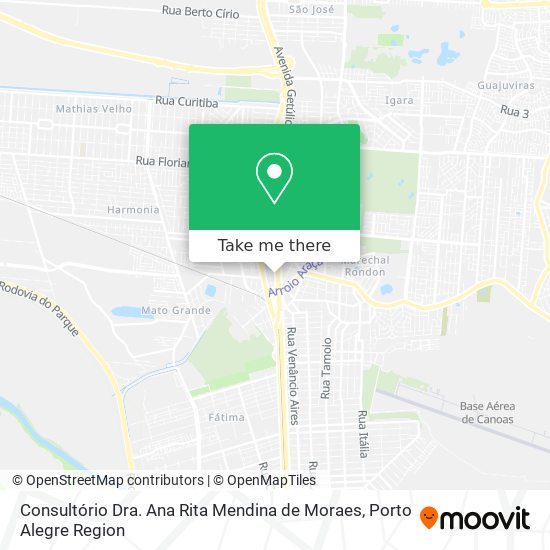 Consultório Dra. Ana Rita Mendina de Moraes map