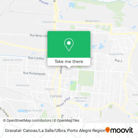 Gravataí- Canoas / La Salle / Ulbra map