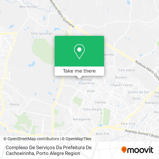 Complexo De Serviços Da Prefeitura De Cachoeirinha map