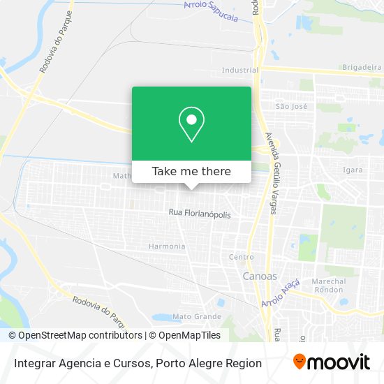 Integrar Agencia e Cursos map