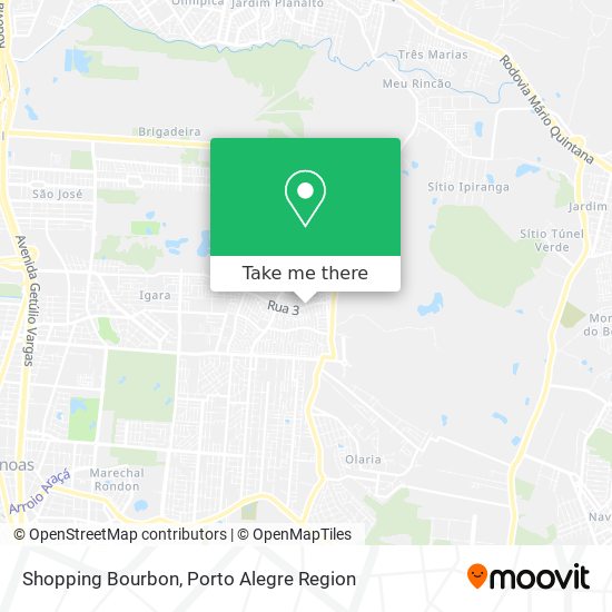 Mapa Shopping Bourbon