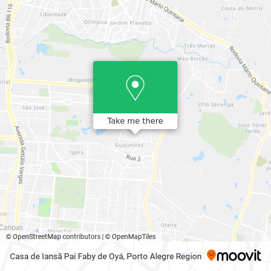 Casa de  Iansã  Pai Faby de Oyá map