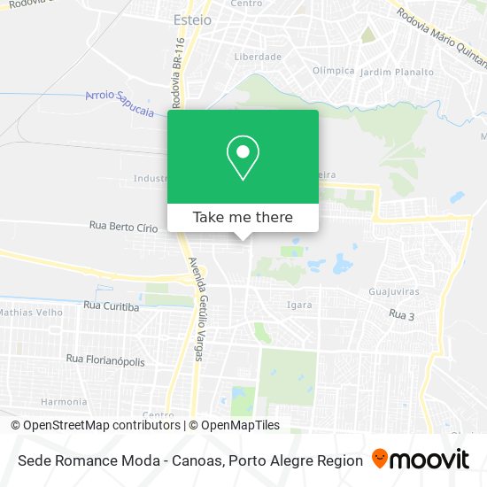 Sede Romance Moda - Canoas map