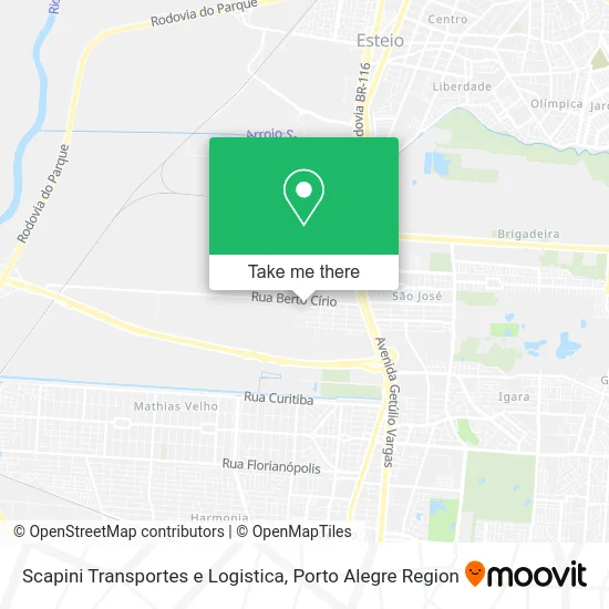 Scapini Transportes e Logistica map