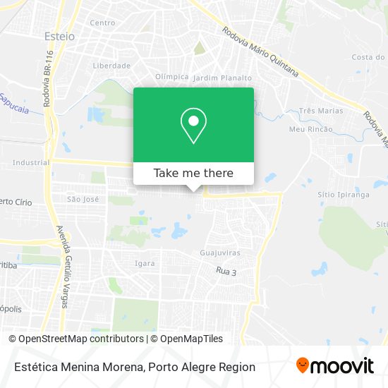 Estética Menina Morena map