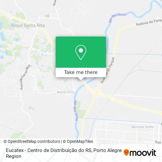 Mapa Eucatex - Centro de Distribuição do RS