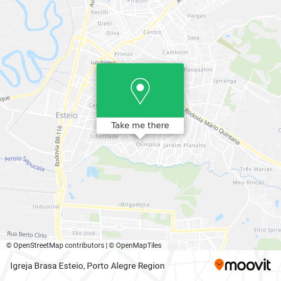 Igreja Brasa Esteio map
