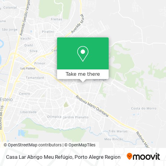 Casa Lar Abrigo Meu Refúgio map