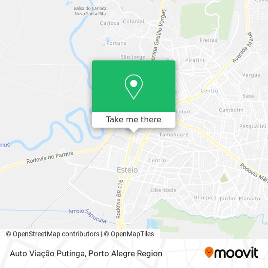 Auto Viação Putinga map