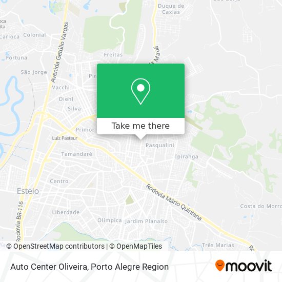 Mapa Auto Center Oliveira