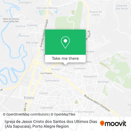 Igreja de Jesus Cristo dos Santos dos Ultimos Dias (Ala Sapucaia) map