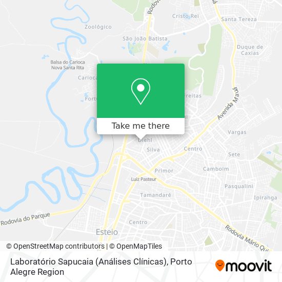 Laboratório Sapucaia	(Análises Clínicas) map