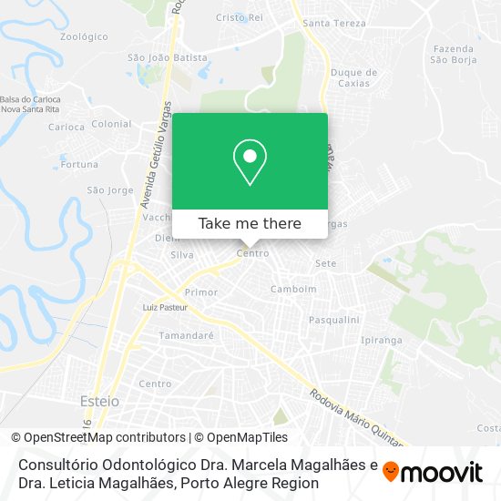 Mapa Consultório Odontológico Dra. Marcela Magalhães e Dra. Leticia Magalhães