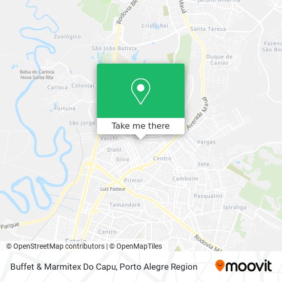 Buffet & Marmitex Do Capu map
