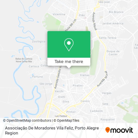 Associação De Moradores Vila Feliz map