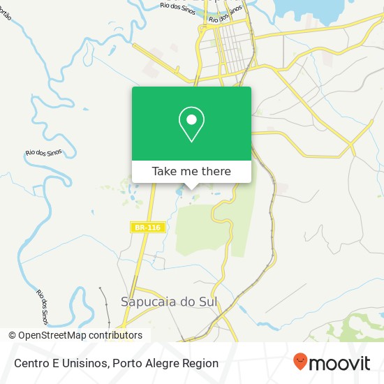 Centro E Unisinos map