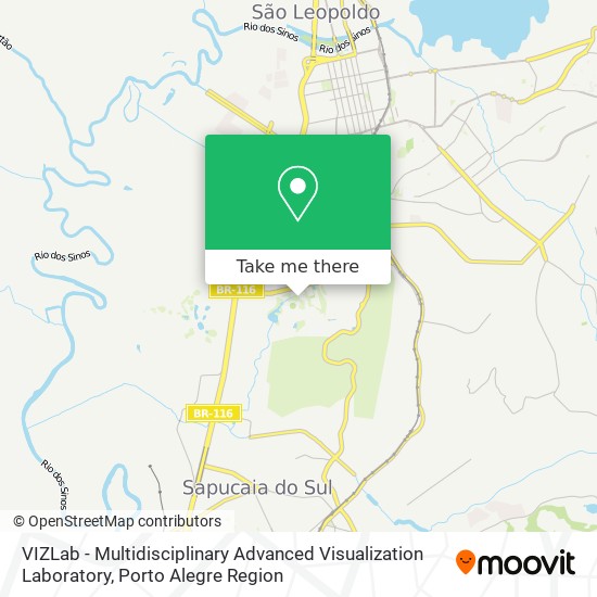 VIZLab - Multidisciplinary Advanced Visualization Laboratory map
