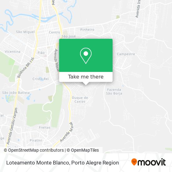 Loteamento Monte Blanco map