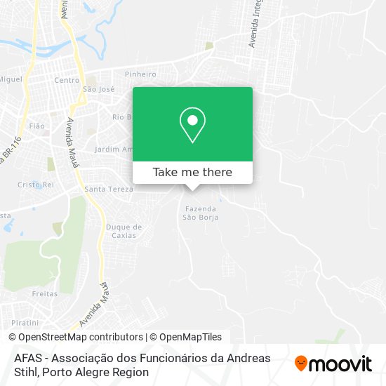 AFAS - Associação dos Funcionários da Andreas Stihl map