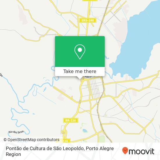 Mapa Pontão de Cultura de São Leopoldo